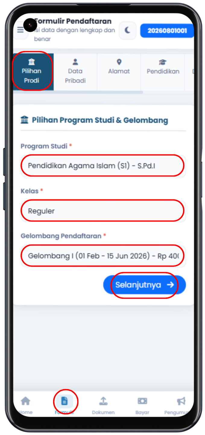 Tutorial Formulir Langkah 1